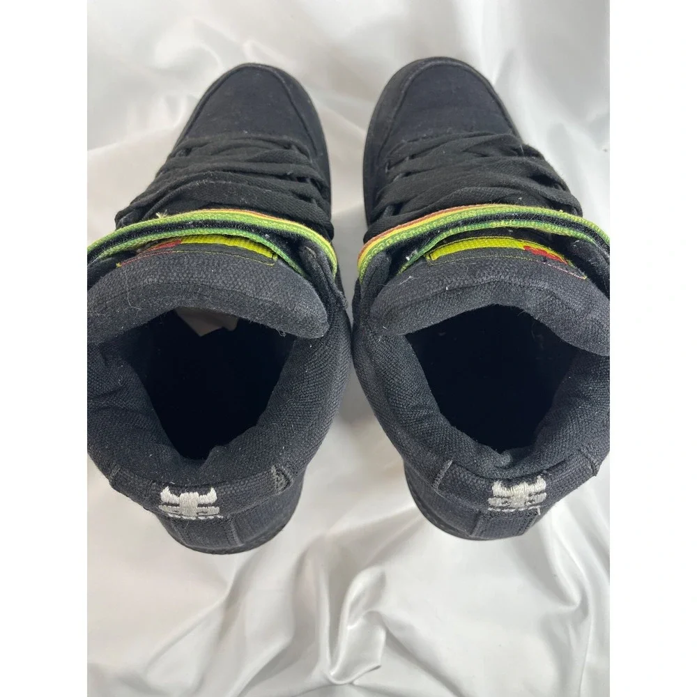 Ipath Grasshopper Rasta VTG Midtop Skateboarding Shoes Sz. 11 Hemp Vegan Black